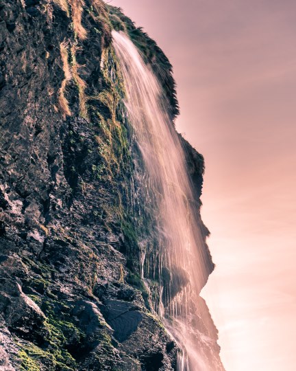 Backlit Waterfall