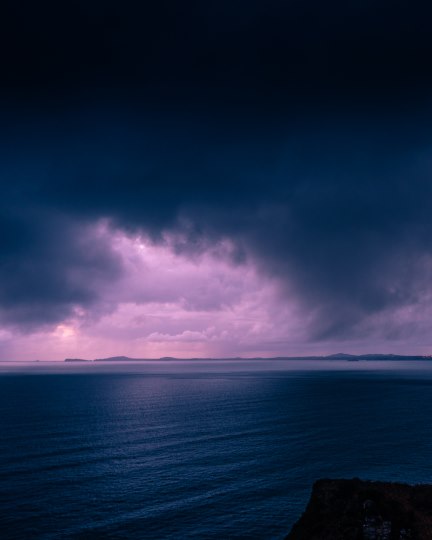 St. Annes Head under Purple Clouds